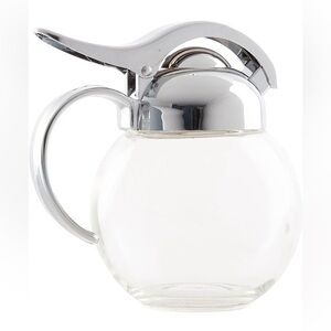 Restaurant Style Glass Syrup or Sugar Dispenser, 10oz, Dishwasher Safe